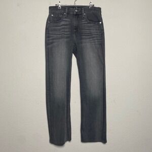 7 For‎ All Mankind Jeans Womens Size 30 Gray Wash Denim Straight Leg Casual